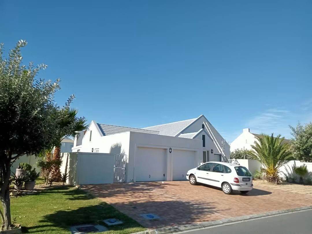Freshly painted white home exterior