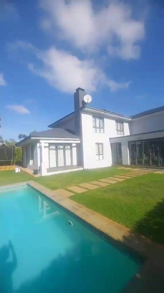 Completed project, house and pool
