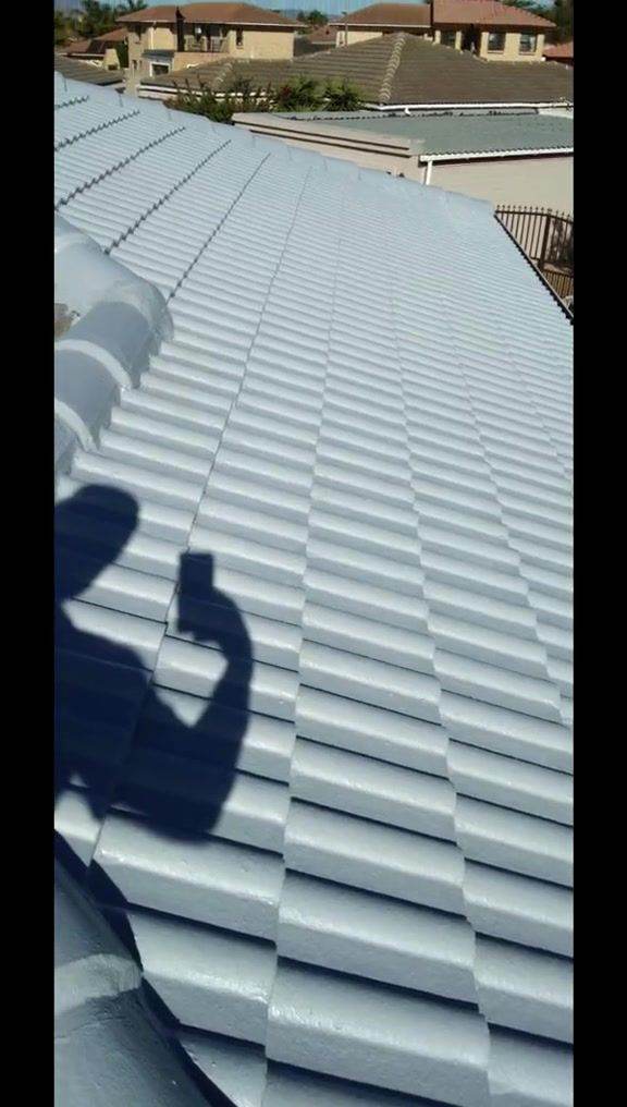 Completed roof waterproofing